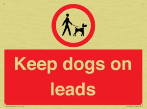 Keep dogs on leads